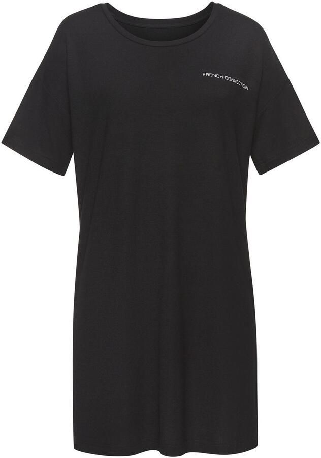 French Connection Nachthemd met grote logoprint op de rug - Foto 4