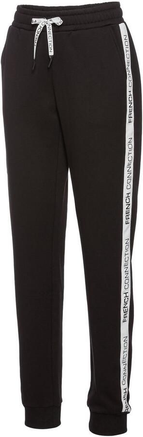 French Connection Sweatbroek met zij contraststrepen en logo-print - Foto 7