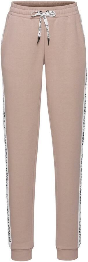 French Connection Sweatbroek met zij contraststrepen en logo-print - Foto 6