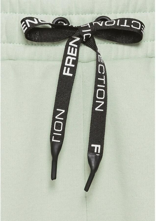 French Connection Sweatbroek met zij contraststrepen en logo-print