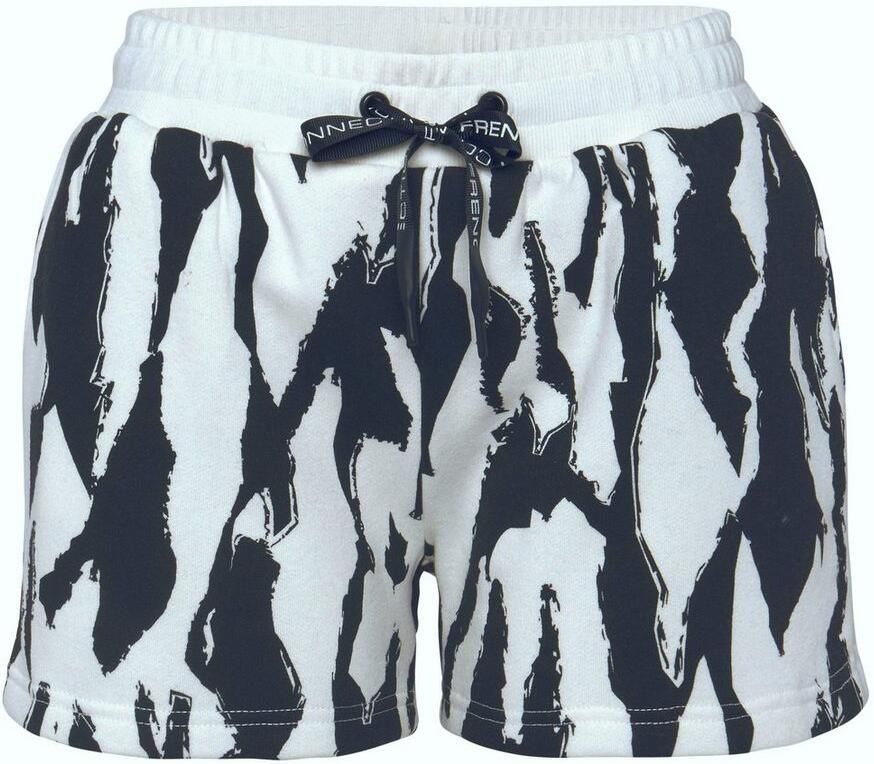 French Connection Sweatshort Korte broek met alloverprint loungewear (1-delig) - Foto 3