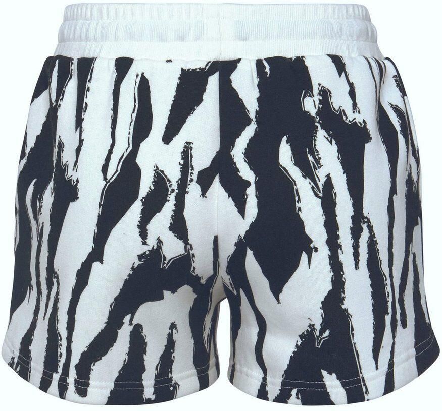 French Connection Sweatshort Korte broek met alloverprint loungewear (1-delig)