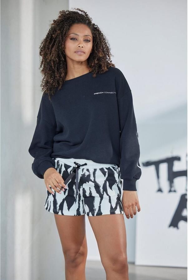 French Connection Sweatshort Korte broek met alloverprint loungewear (1-delig) - Foto 7