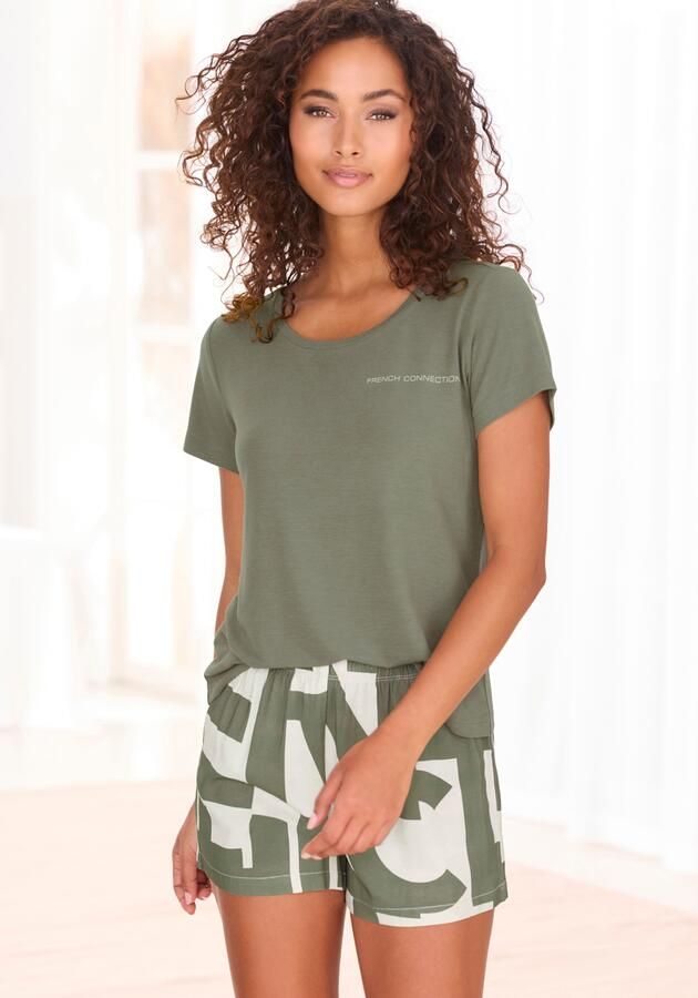 French Connection Pyjamashort in geweven overhemden kwaliteit - Foto 2