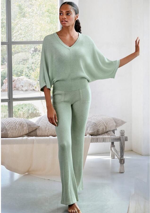 French Connection Tricotbroek Loungebroek Relaxbroek met lichte uitlopende pijpen loungewear - Foto 3