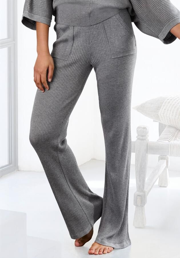 French Connection Tricotbroek Loungebroek Relaxbroek met lichte uitlopende pijpen loungewear - Foto 4