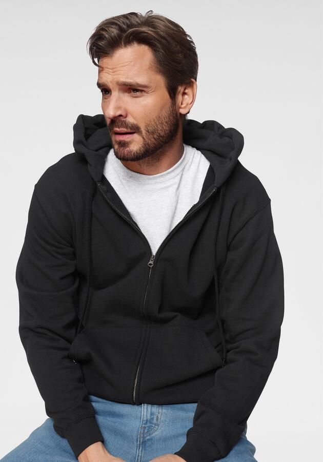 Fruit of the Loom Capuchonsweatvest met kangoeroezak - Foto 7