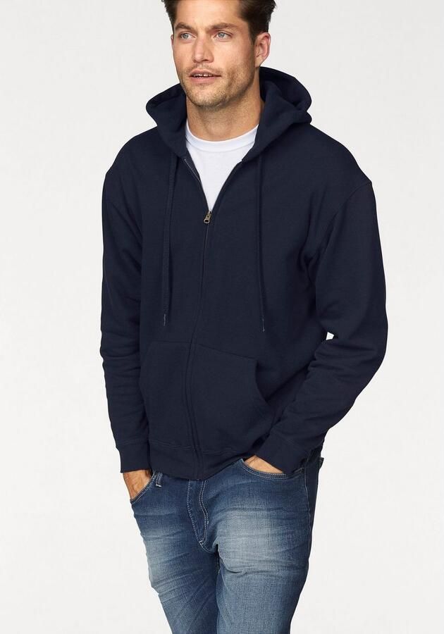 Fruit of the Loom Capuchonsweatvest met kangoeroezak - Foto 6