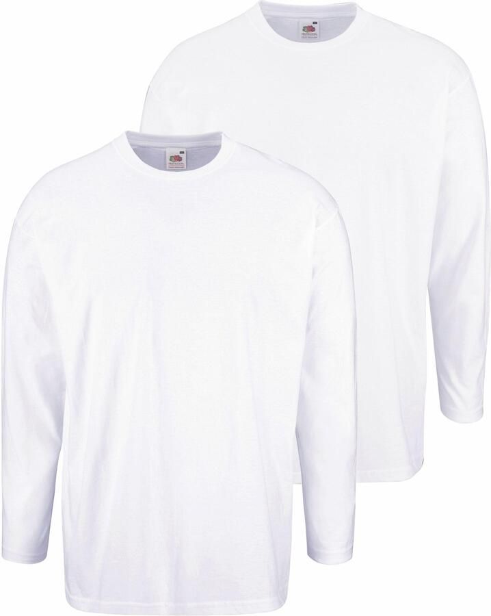 Fruit of the Loom Shirt met lange mouwen van puur katoen 2-pack (set 2-delig) - Foto 8