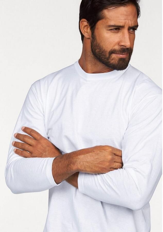 Fruit of the Loom Shirt met lange mouwen van puur katoen 2-pack (set 2-delig) - Foto 4