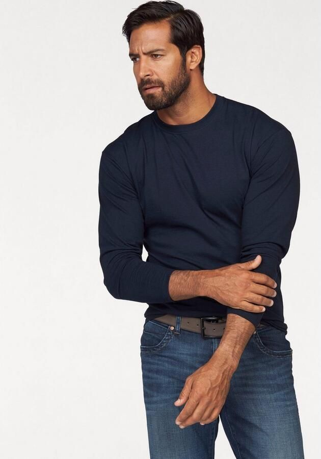 Fruit of the Loom Shirt met lange mouwen van puur katoen 2-pack (set 2-delig) - Foto 5