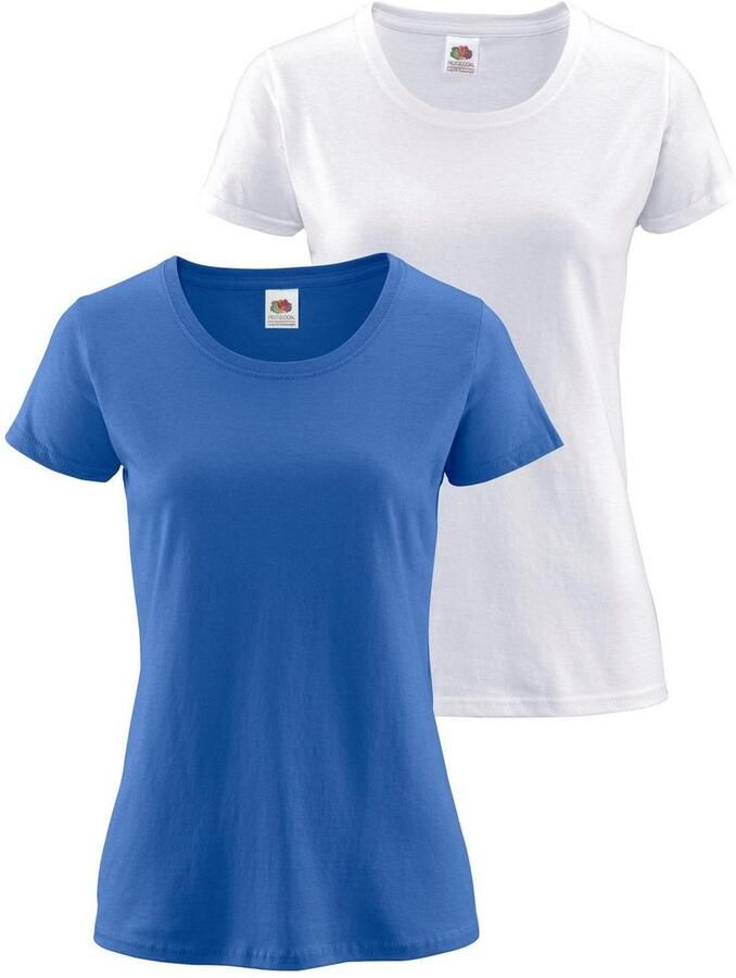 Fruit of the Loom Shirt met ronde hals Lady Fit Premium (2-delig Set van 2) - Foto 2