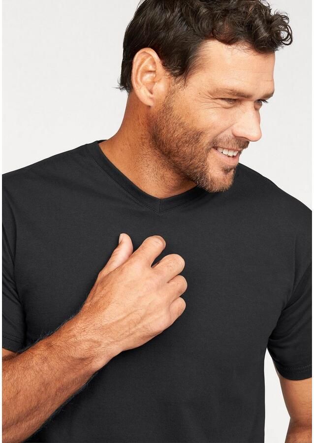 Fruit of the Loom T-shirt met v-hals (set 2-delig) - Foto 3