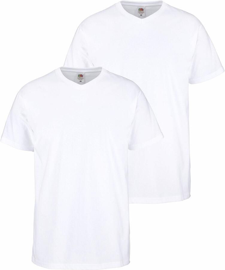 Fruit of the Loom T-shirt met v-hals (set 2-delig) - Foto 8