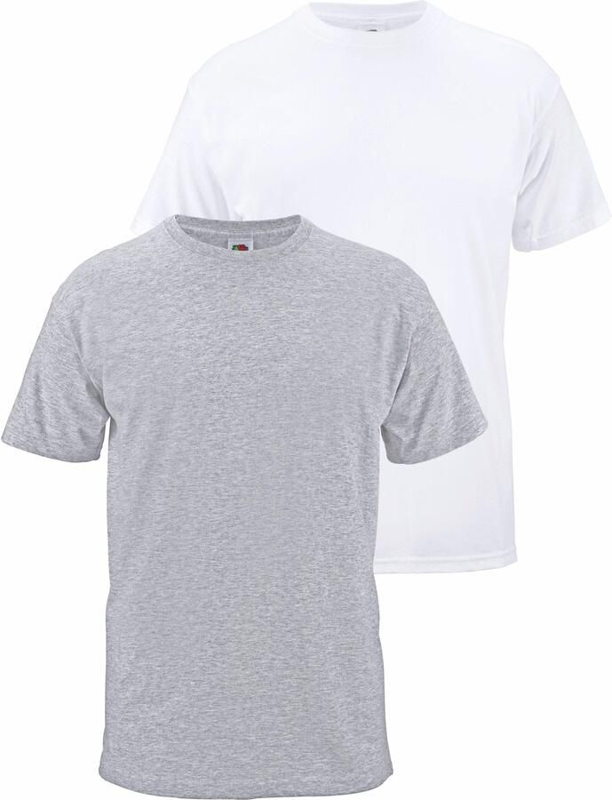 Fruit of the Loom T-shirt van puur katoen (set 2-delig) - Foto 10