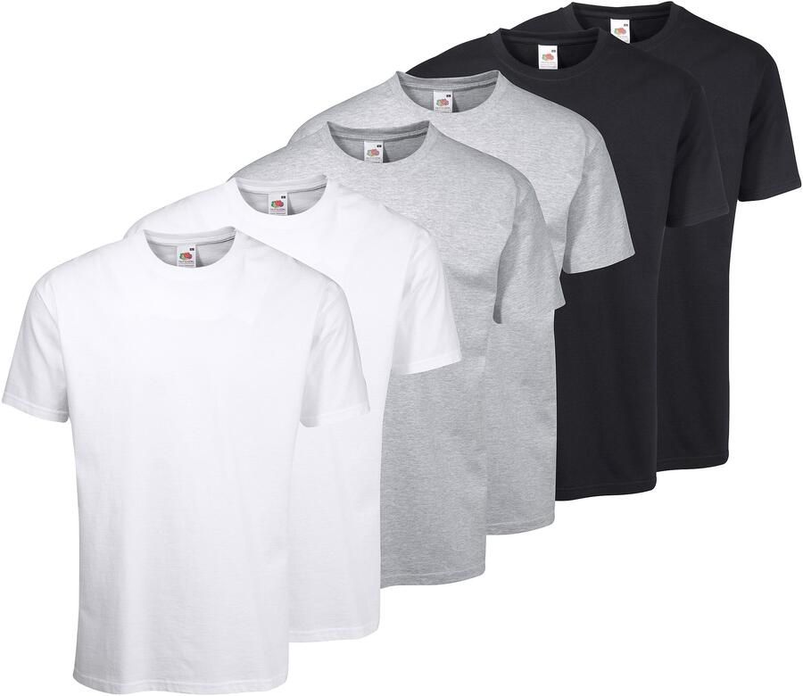 Fruit of the Loom T-shirt Zes stuks in verschillende kleurcombinaties (6-delig Set van 6) - Foto 9