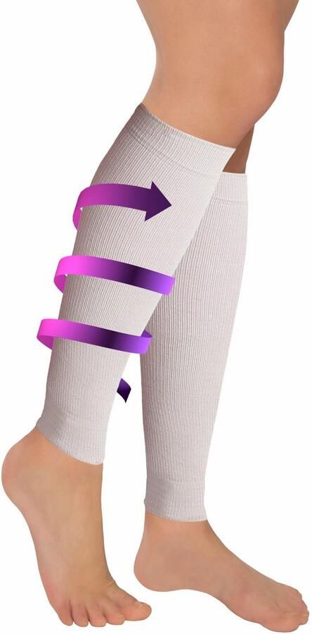 Fußgut Steunende beenwarmers Ter voorkoming van zware benen anatomisch correcte drukverdeling ontlast vitaliseert stimuleert herstel 2 paar universele maat - Foto 2