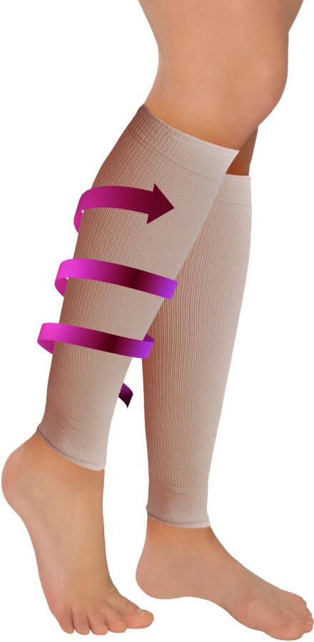 Fußgut Steunende beenwarmers Ter voorkoming van zware benen anatomisch correcte drukverdeling ontlast vitaliseert stimuleert herstel 2 paar universele maat