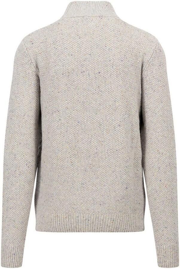 FYNCH-HATTON Gebreide trui met staande kraag en kabelpatroon
