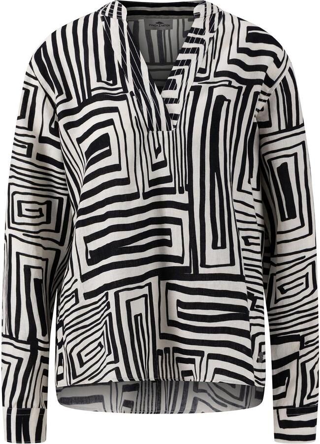 FYNCH-HATTON Linnen Maze Tuniek Blouse Multicolor Dames - Foto 2