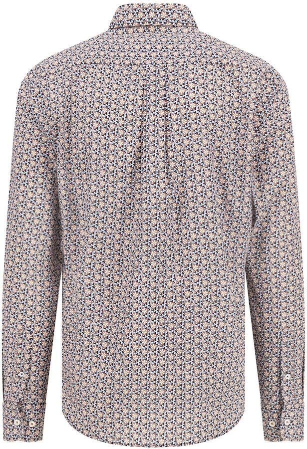 FYNCH-HATTON Overhemd met lange mouwen met logo-borduursel en all-over print