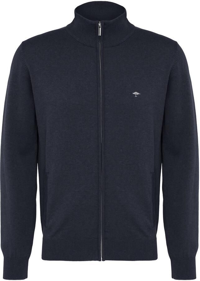 FYNCH-HATTON Vest met ritssluiting en logo-geborduurde details