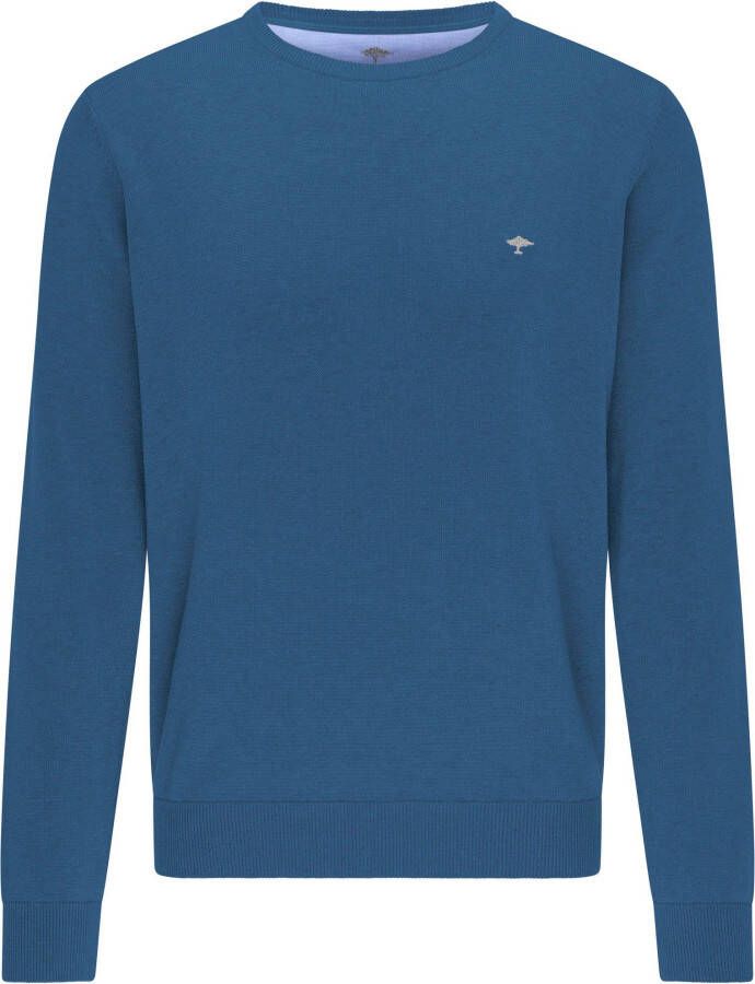 FYNCH-HATTON Gebreide pullover met labelstitching model 'Superfine'