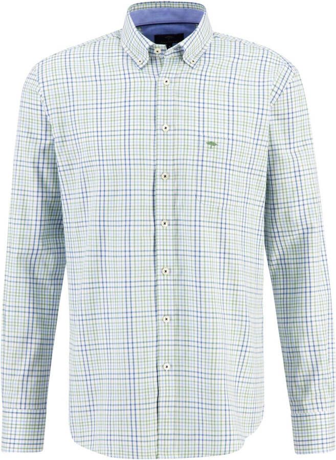 FYNCH-HATTON Geruit overhemd (1-delig)