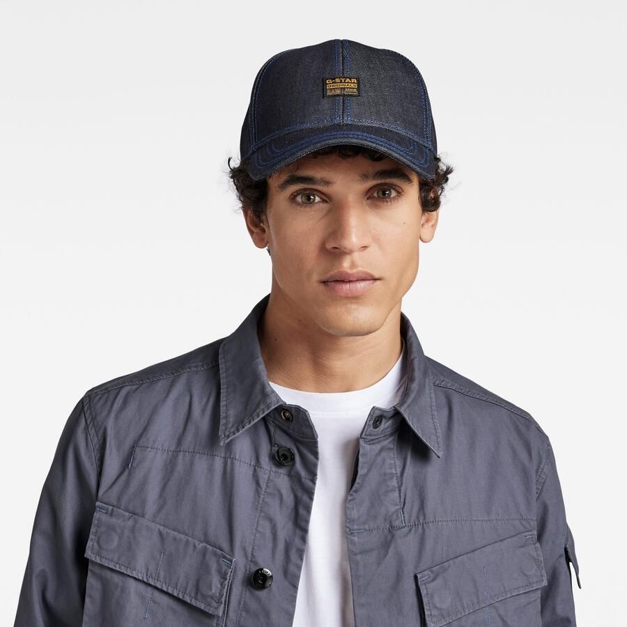 G-Star RAW Originals Denim Baseball Cap Donkerblauw Heren - Foto 9