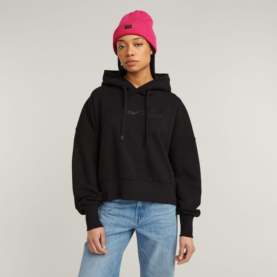 G-Star RAW Beanie Effo Long Beanie met applicatie vooraan