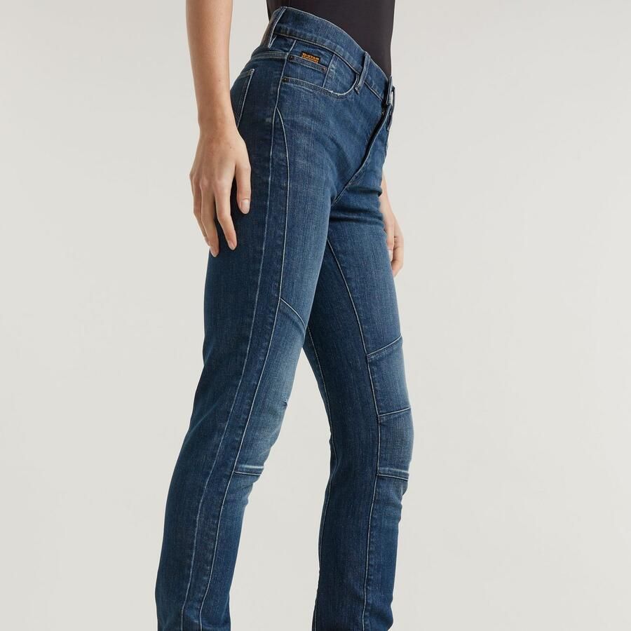 G-Star RAW Ace 2.0 Biker Slim Straight Jeans Donkerblauw Dames - Foto 2
