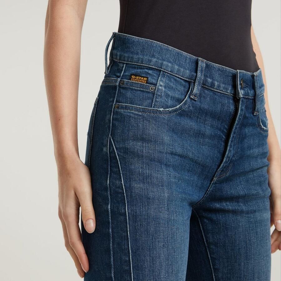 G-Star RAW Ace 2.0 Biker Slim Straight Jeans Donkerblauw Dames - Foto 3