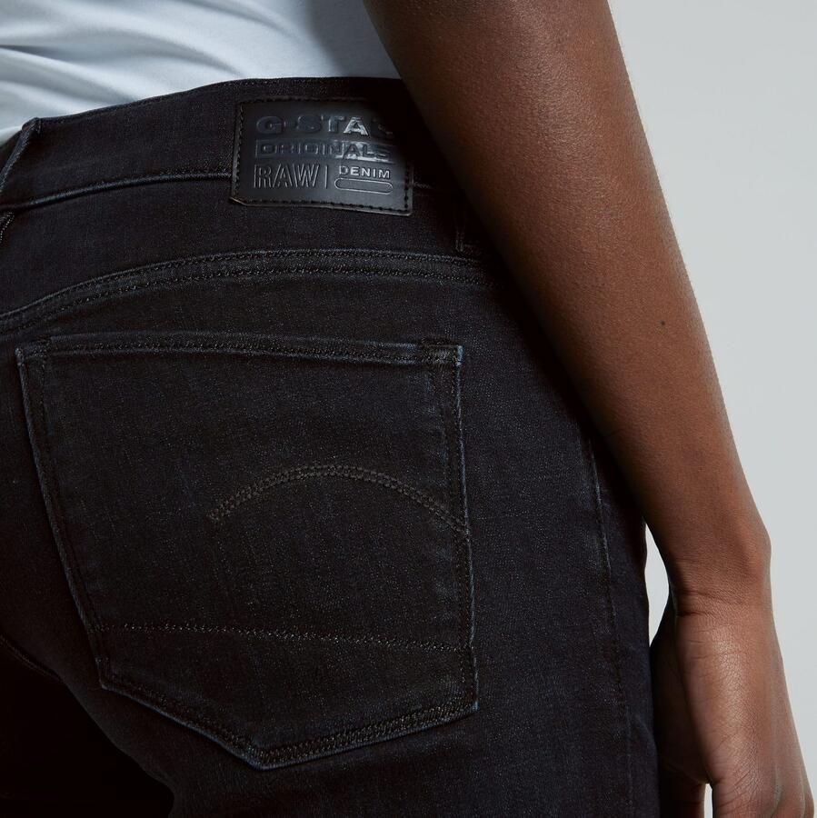 G-Star Raw Jeans D21290-A634 G730 3301 FLARE-WORN IN BLACK VORTEX - Foto 6