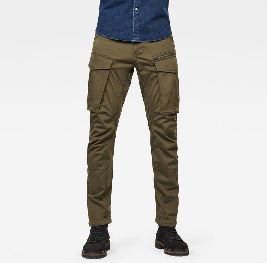 G-STAR Rovic zip 3d regular fit cargobroek met katoen 6059 dk bronze green - Foto 11