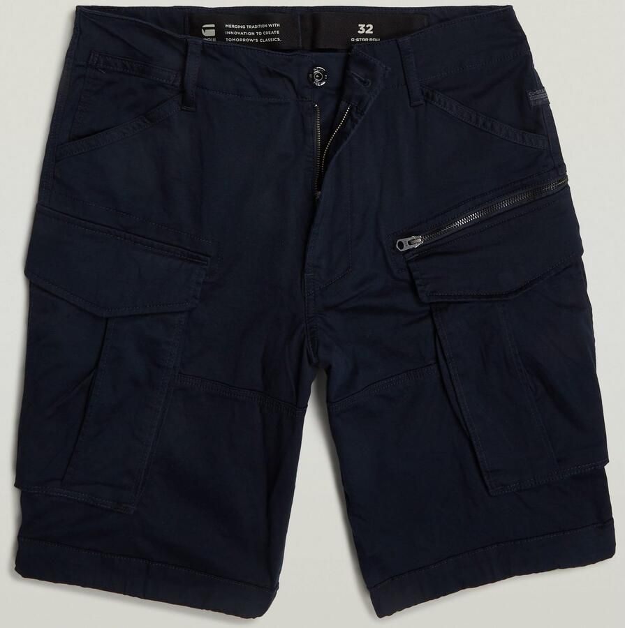 G-Star Raw Korte Broek D08566 5126 BASE ROVIC ZIP 1 2-C742 DARK BLUE - Foto 4