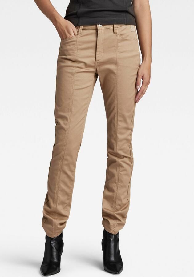 G-Star RAW High Skinny Broek Beige Dames - Foto 6
