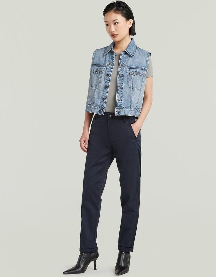 G-Star RAW Kate Boyfriend Chino Donkerblauw Dames - Foto 6