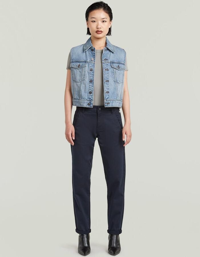 G-Star RAW Kate Boyfriend Chino Donkerblauw Dames - Foto 7