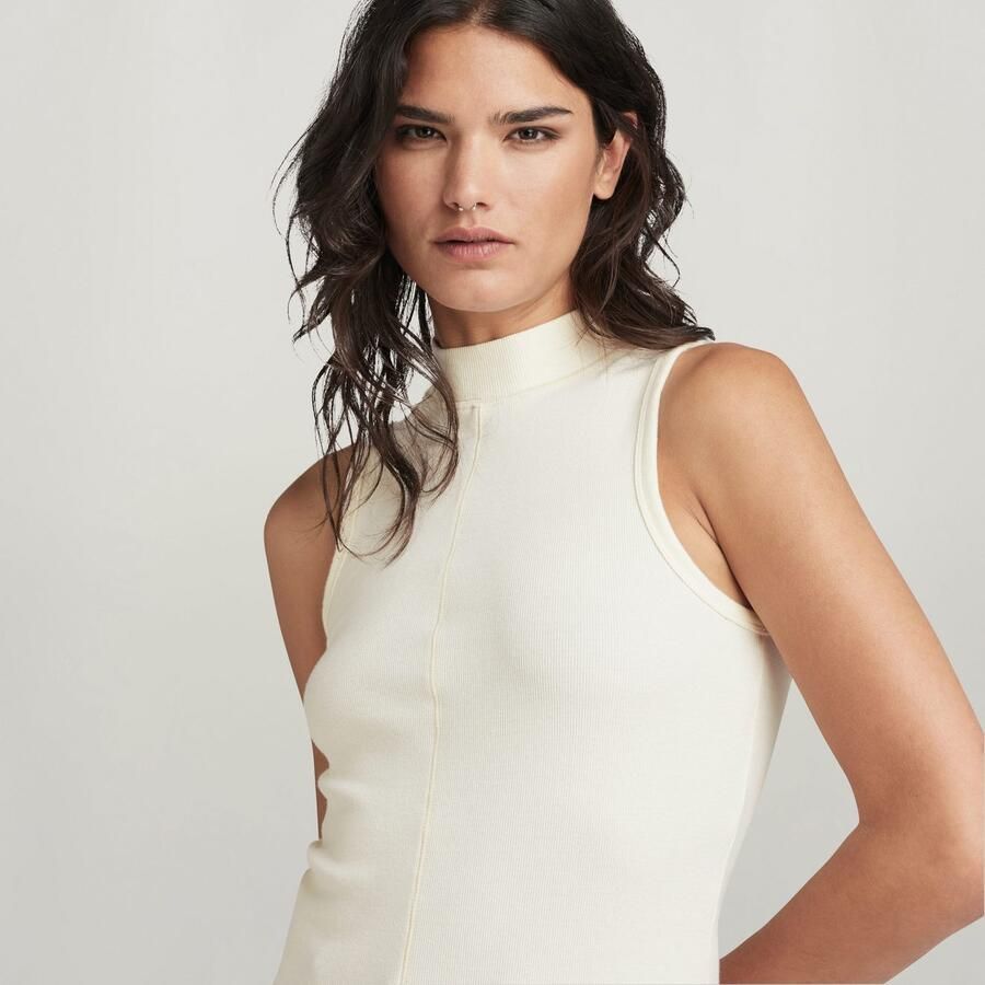 G-Star RAW Geribde tanktop Open back mock slim t sl wmn - Foto 3