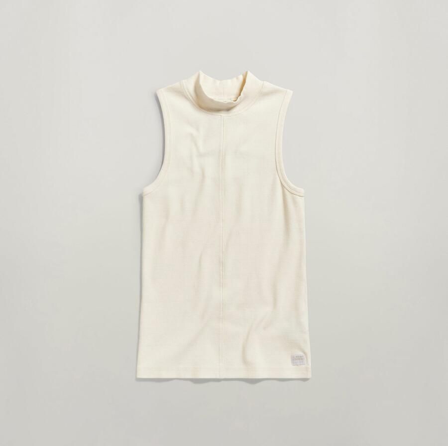 G-Star RAW Geribde tanktop Open back mock slim t sl wmn - Foto 5