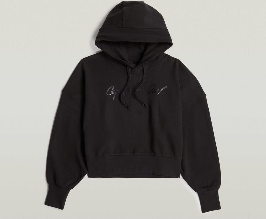 G-Star RAW G-Script Oversized Hoodie Zwart Dames - Foto 6