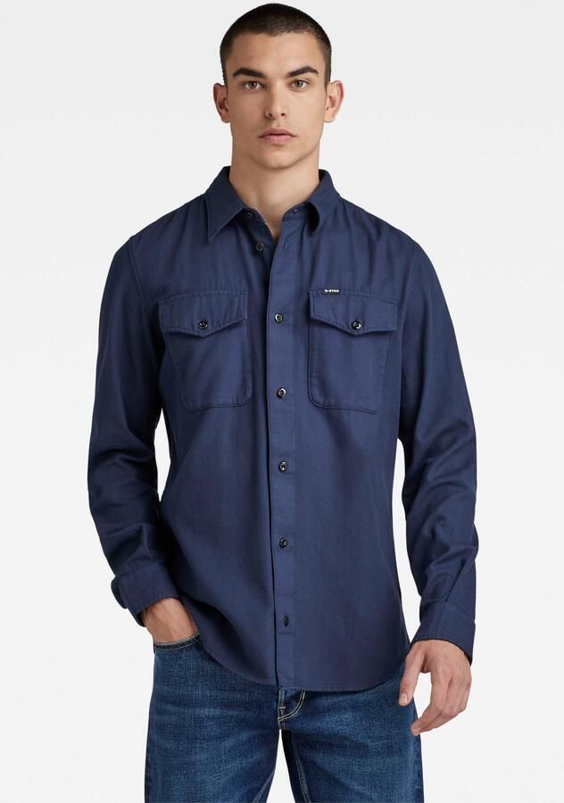 G-Star Raw Slim fit vrijetijdsoverhemd met borstzakken - Foto 15