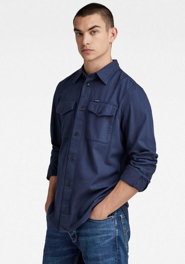 G-Star Raw Slim fit vrijetijdsoverhemd met borstzakken - Foto 14