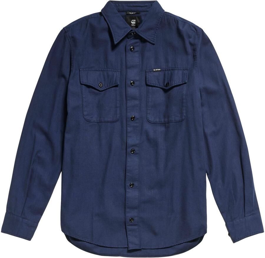 G-Star Raw Slim fit vrijetijdsoverhemd met borstzakken - Foto 8