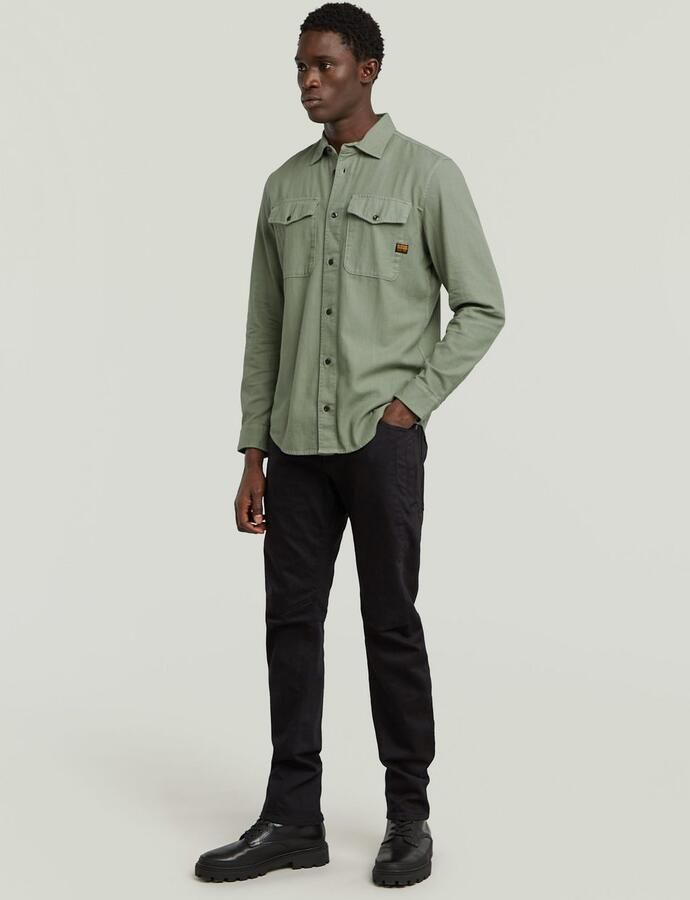 G-Star RAW Jeans overhemd Marine Slim met klepzakken - Foto 7