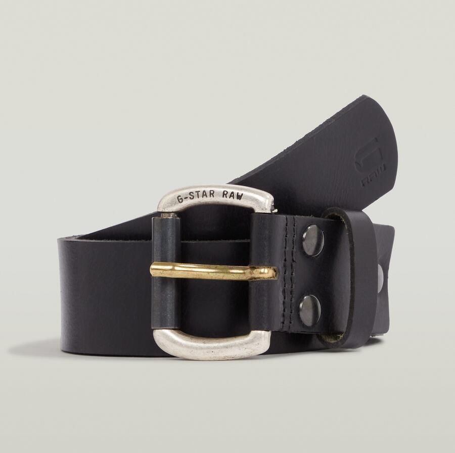 G-Star RAW Leren riem Dast belt versterkt met klinknagels - Foto 3