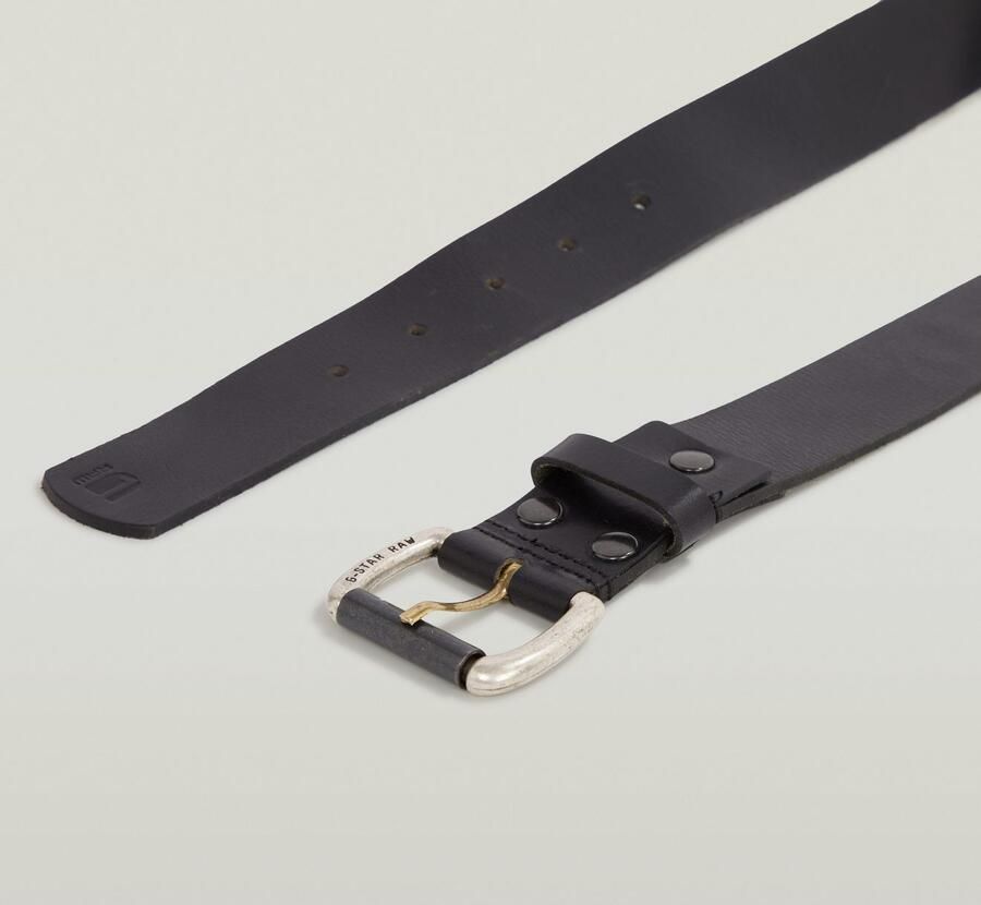 G-Star RAW Leren riem Dast belt versterkt met klinknagels - Foto 5