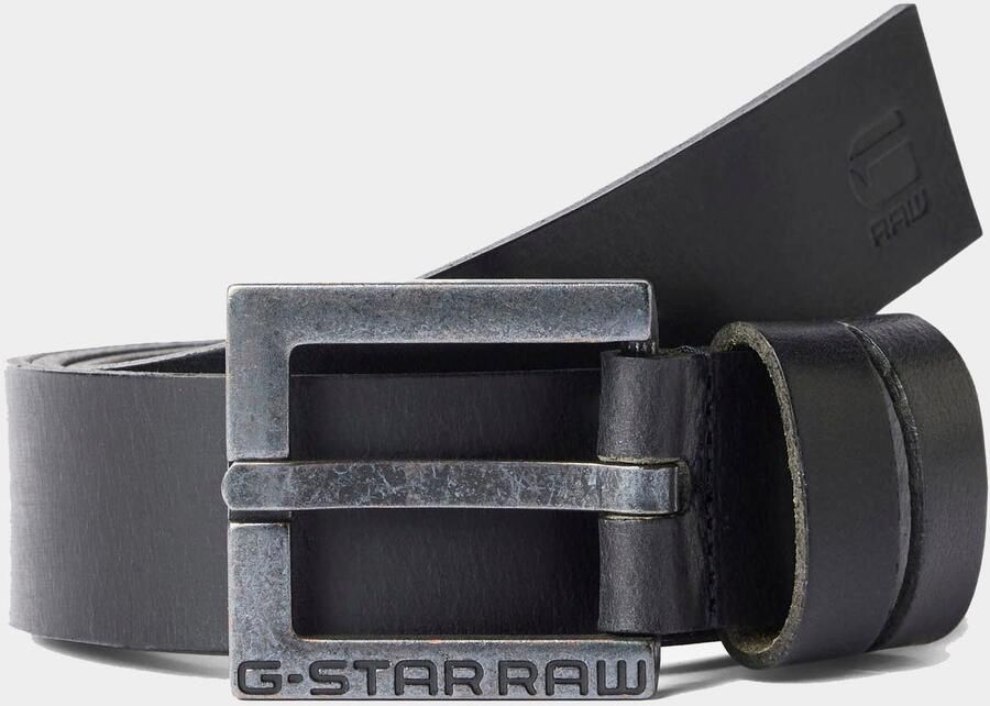 G-Star Raw Leren riem met doornsluiting model 'New duko' - Foto 7