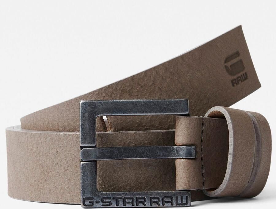 G-Star Raw Leren riem met doornsluiting model 'New duko' - Foto 9
