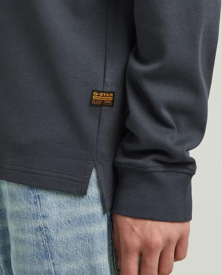 G-Star RAW Longsleeve Nifous R met geribbelde inzet aan de voorkant - Foto 6